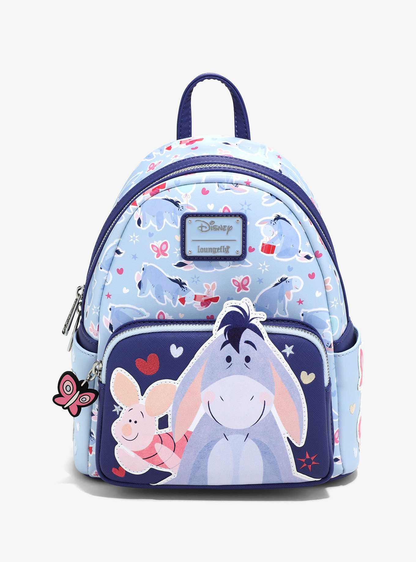 Loungefly Disney Winnie the Pooh Eeyore and Piglet Butterfly Mini Backpack — BoxLunch Exclusive, , hi-res