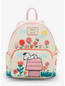 Loungefly Peanuts Snoopy Doghouse Floral Mini Backpack — BoxLunch Exclusive, , hi-res