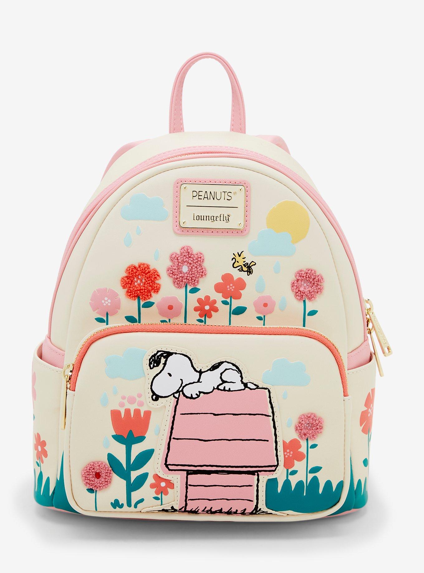 Loungefly Peanuts Snoopy Doghouse Floral Mini Backpack BoxLunch Exclusive BoxLunch