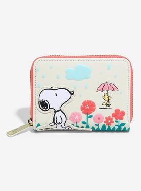 Loungefly Peanuts Snoopy and Woodstock Rain or Shine Zip Wallet — BoxLunch Exclusive