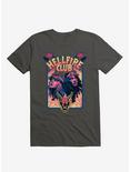 Stranger Things Hellfire Club T-Shirt By Matthew Lineham, BLACK, hi-res