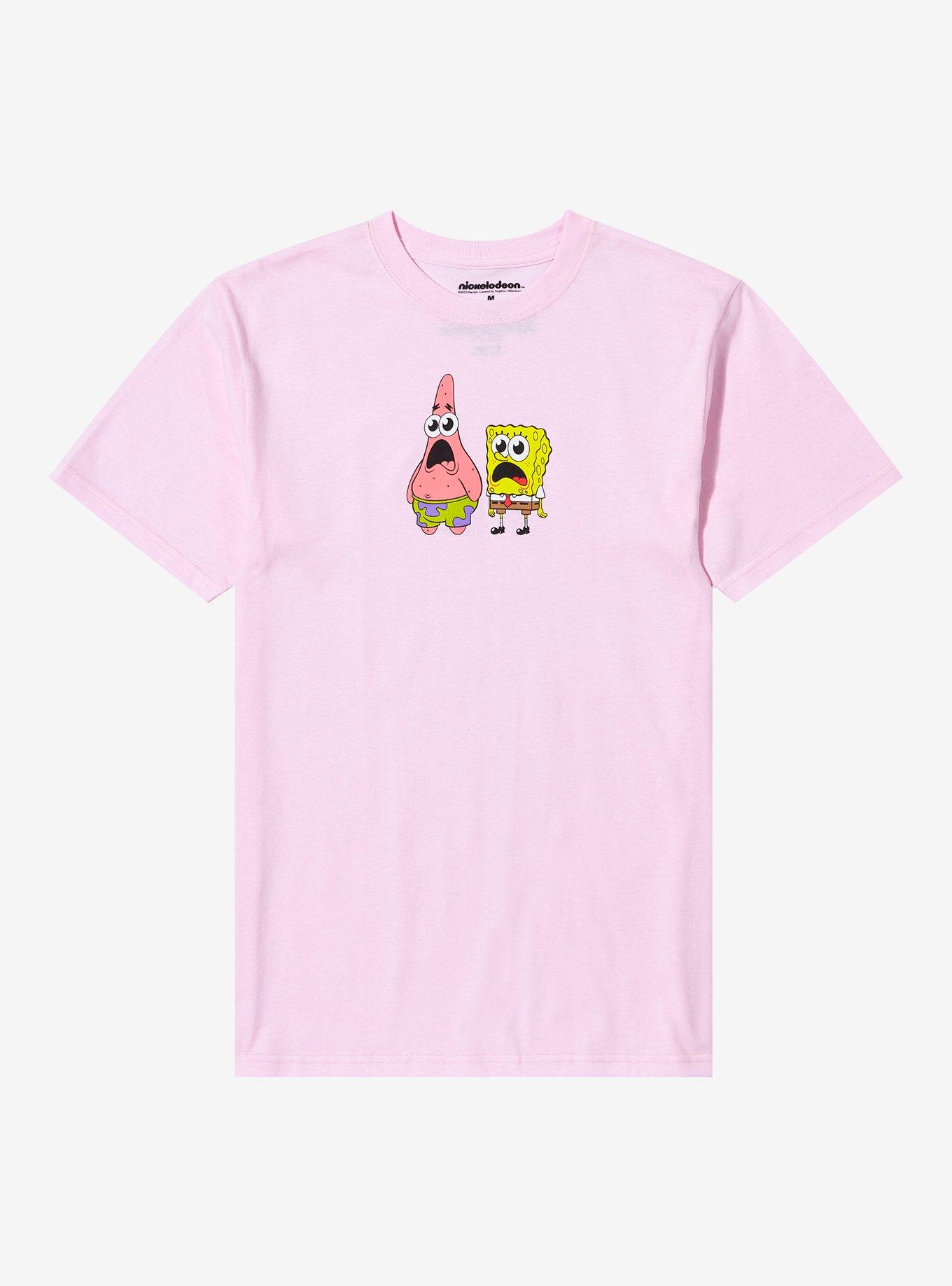 SpongeBob SquarePants SpongeBob & Patrick Gasp T-Shirt, PINK, hi-res