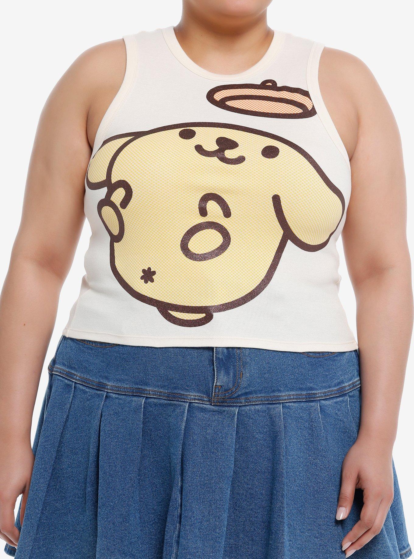 Pompompurin Jumbo Glitter Girls Tank Top Plus Size, , hi-res