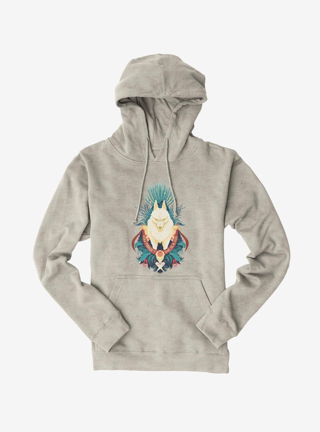 Studio Ghibli Princess Mononoke You Forget Hoodie, OATMEAL HEATHER, hi-res