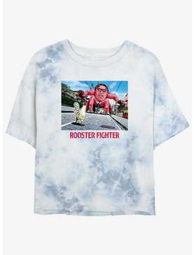 Rooster Fighter Keiji vs Mutant Demon Girls Tie-Dye Crop T-Shirt, , hi-res