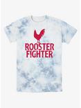Rooster Fighter Logo Tie-Dye T-Shirt, WHITEBLUE, hi-res