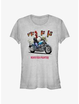 Rooster Fighter Rooster Motorcycle Girls T-Shirt, , hi-res