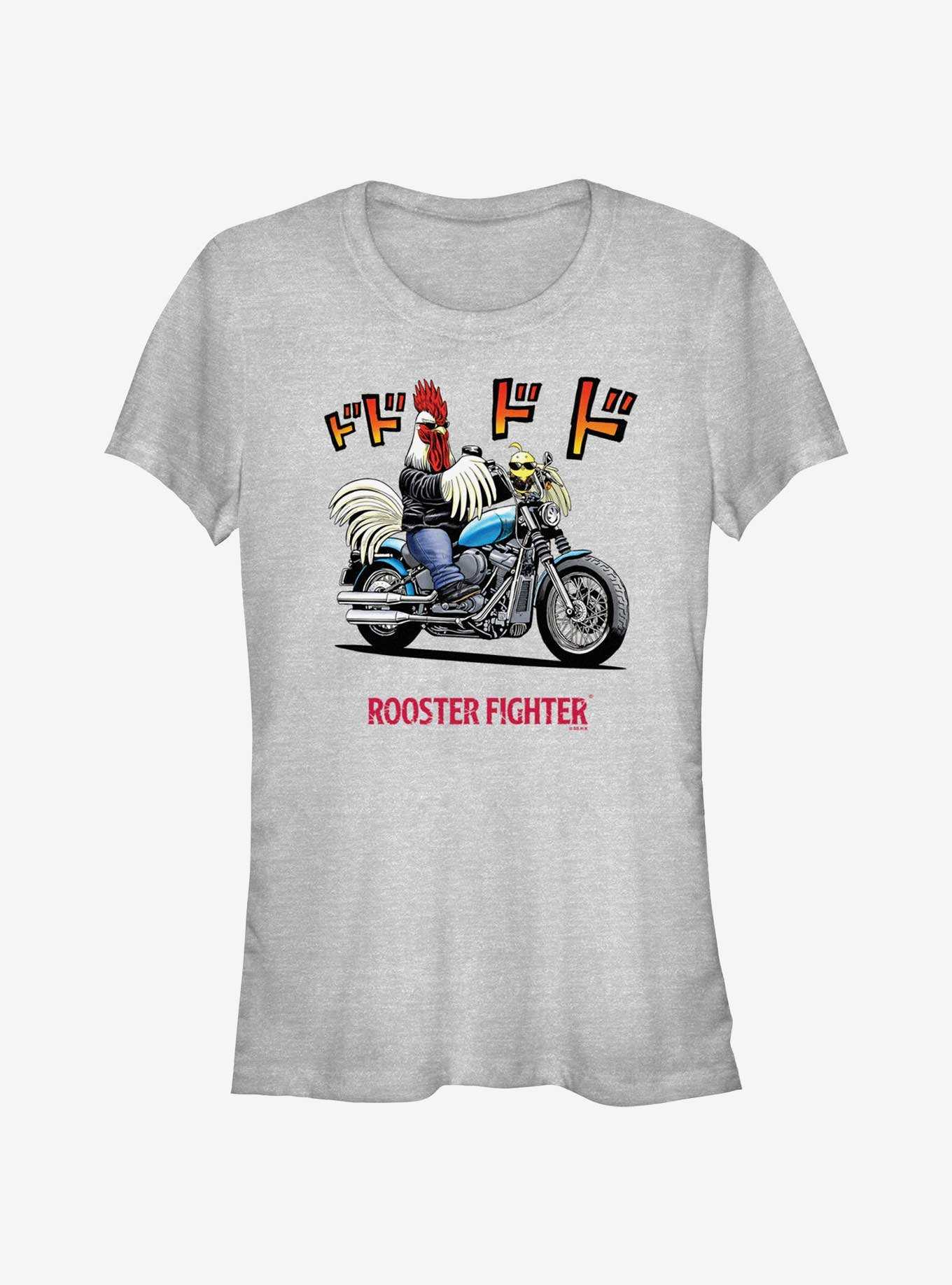 Rooster Fighter Rooster Motorcycle Girls T-Shirt, , hi-res