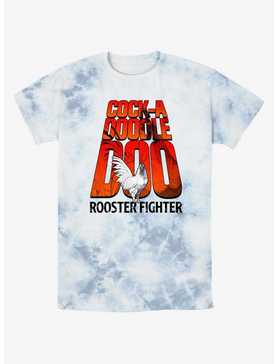 Rooster Fighter Cock-A-Doodle-Doo Logo Tie-Dye T-Shirt, , hi-res