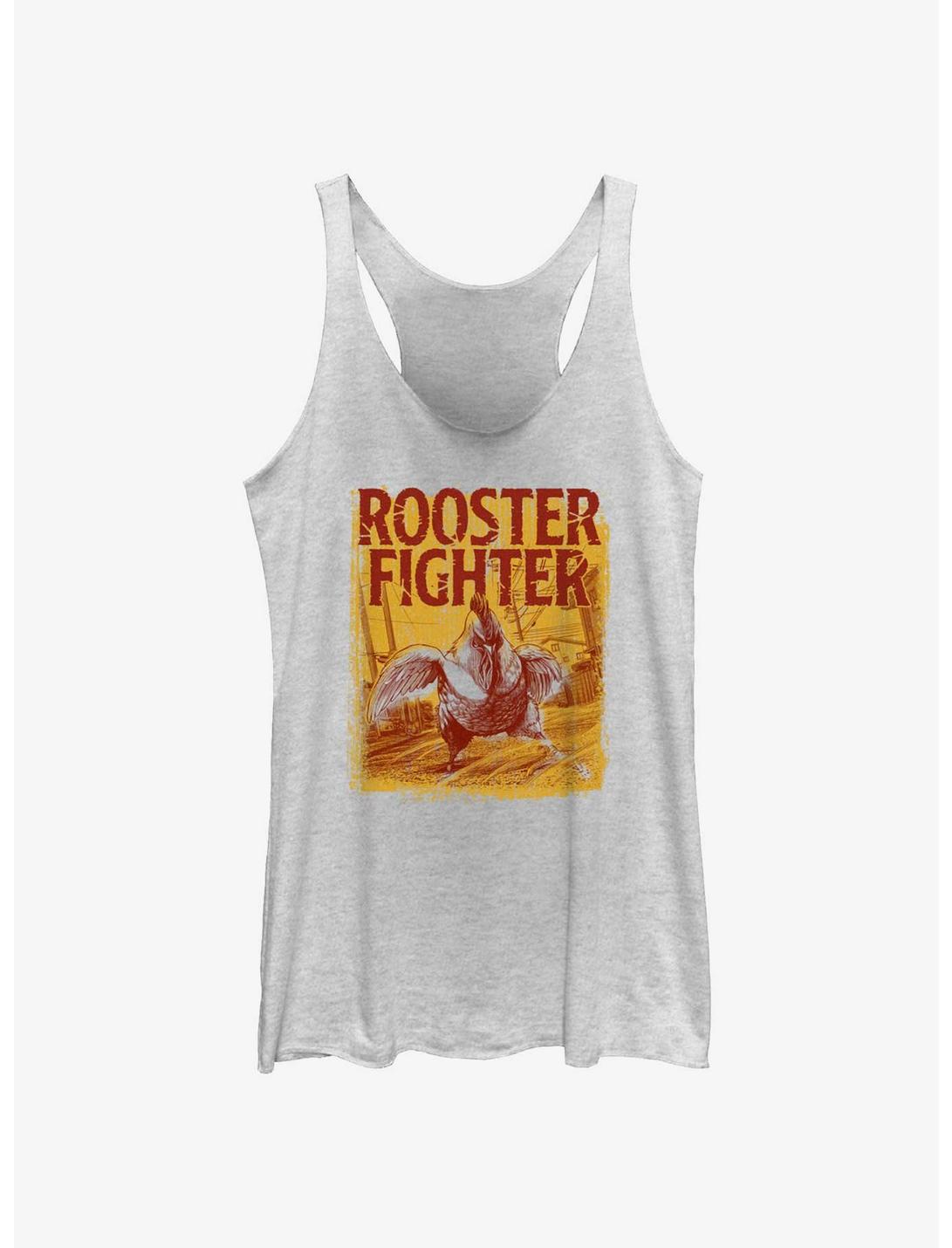 Rooster Fighter Keiji Migratory Bird Womens Tank Top, WHITE HTR, hi-res