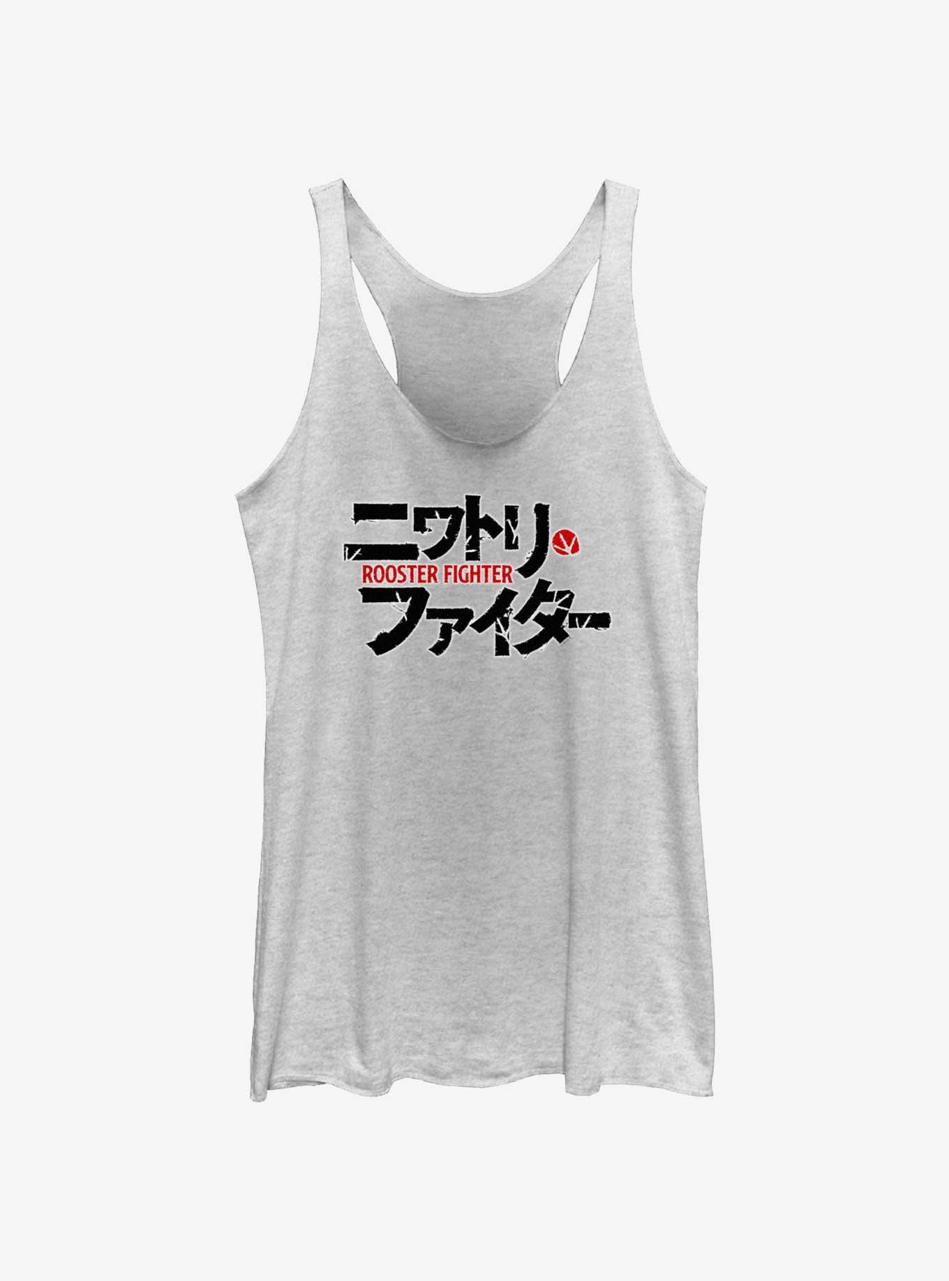 Rooster Fighter Japanese Logo Womens Tank Top, , hi-res