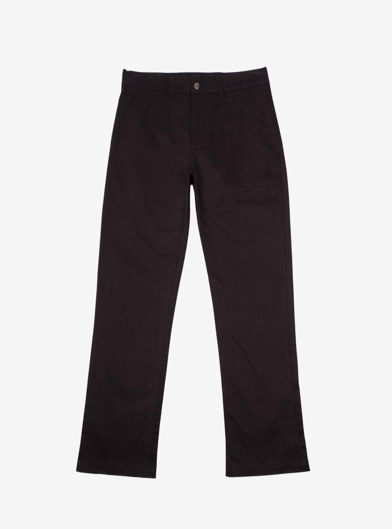 Elastic Waist Drawcord Stretched Twill Chino Black, BLACK, hi-res