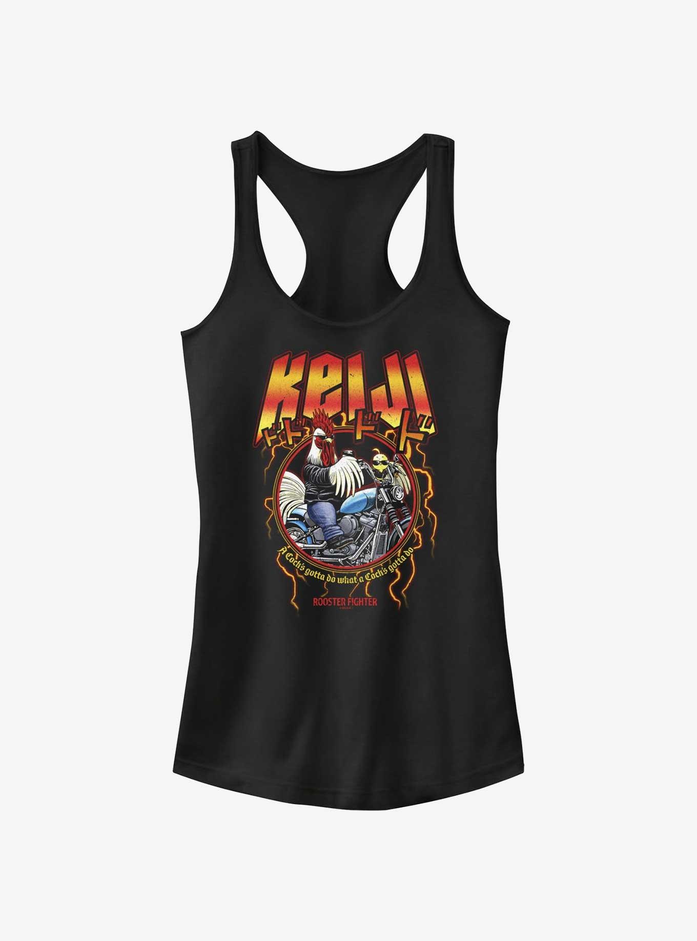 Rooster Fighter Metal Keiji Girls Tank, BLACK, hi-res