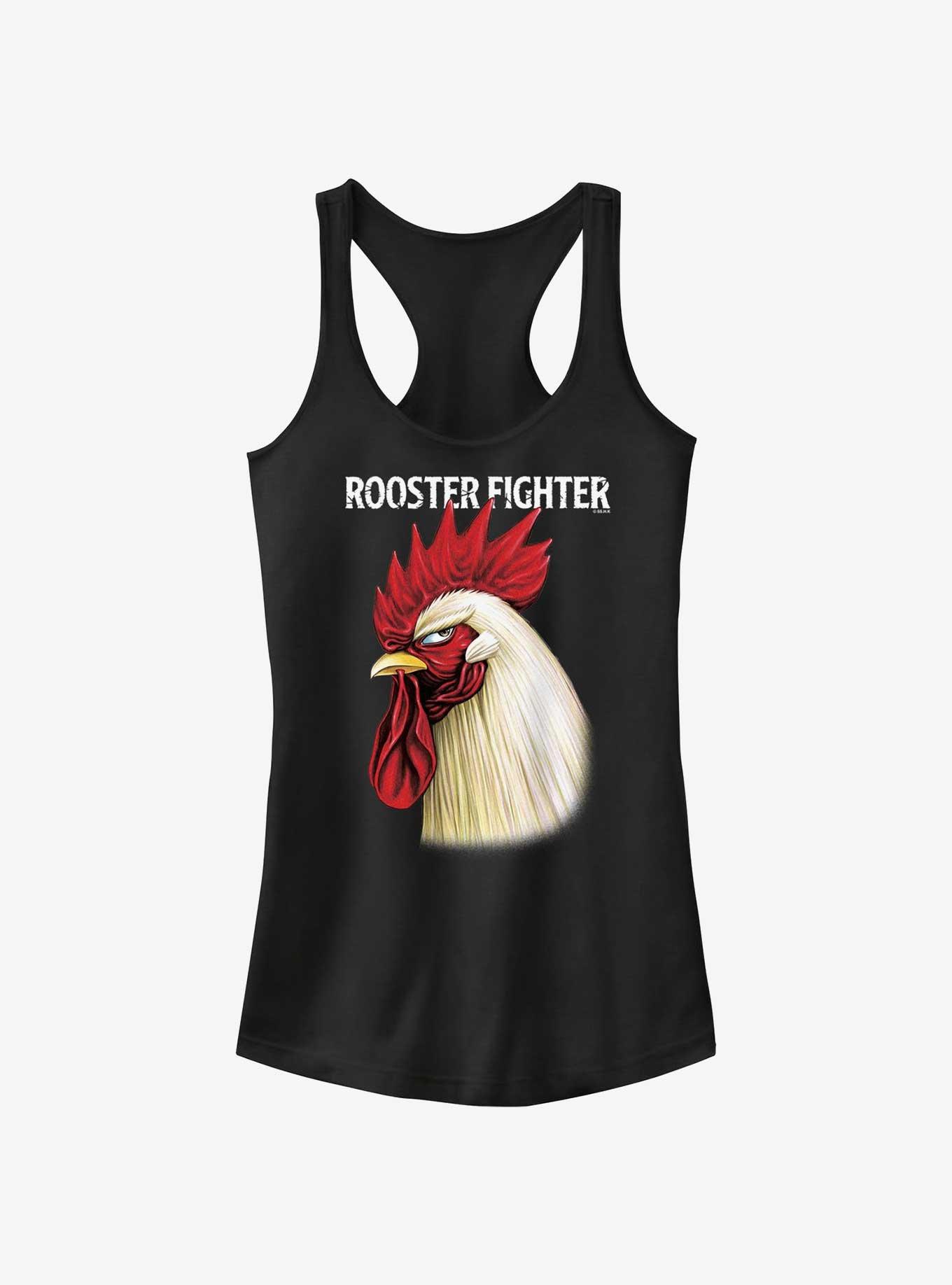 Rooster Fighter Keiji Portrait Girls Tank, BLACK, hi-res