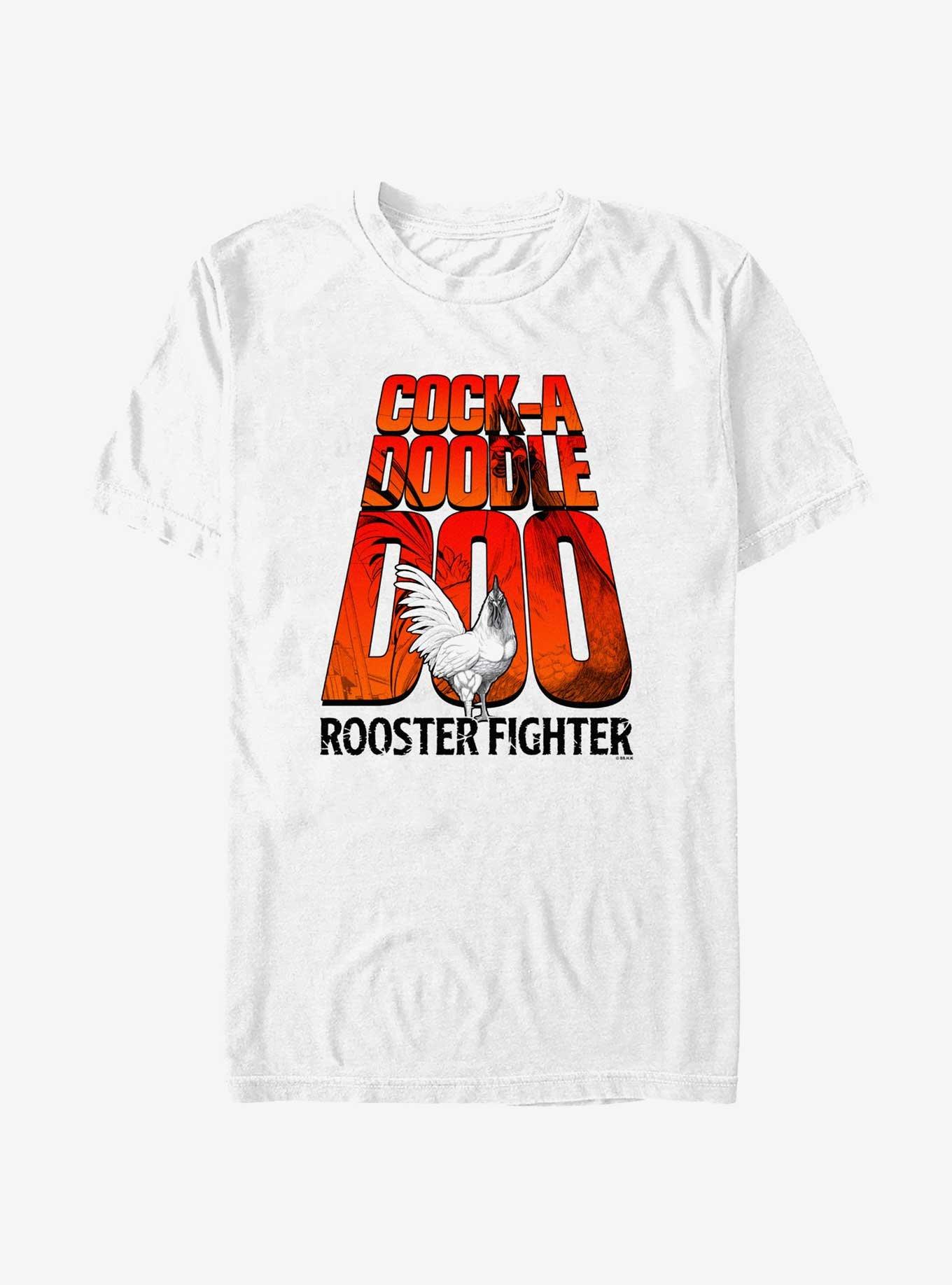 Rooster Fighter Cock-A-Doodle-Doo Logo T-Shirt