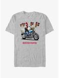 Rooster Fighter Rooster Motorcycle T-Shirt, ATH HTR, hi-res