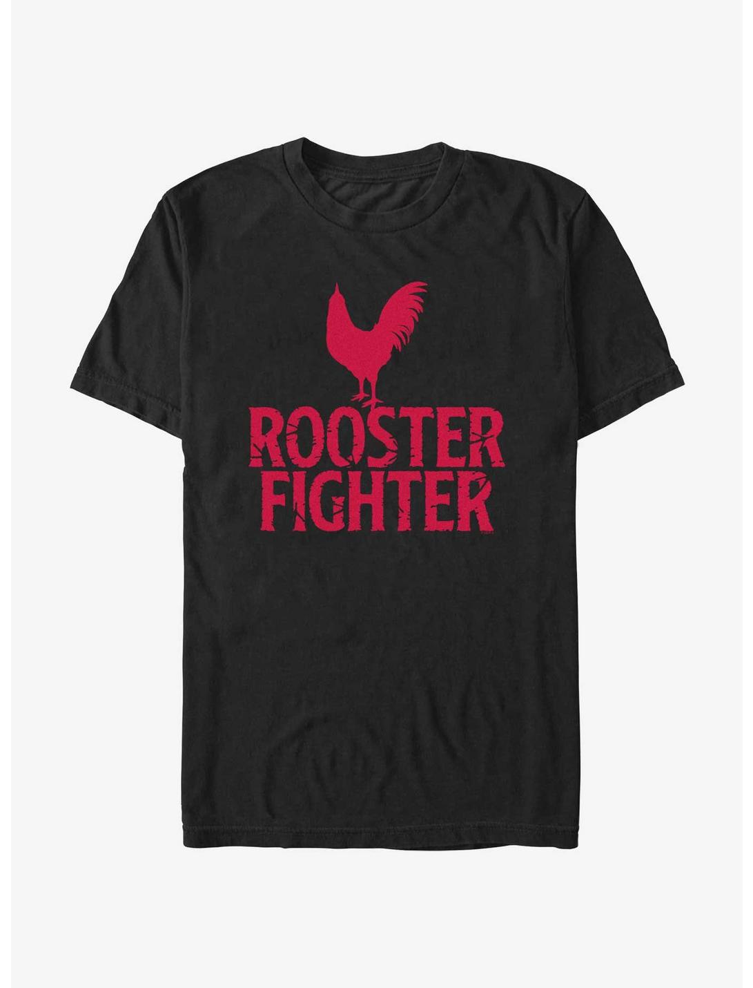 Rooster Fighter Logo T-Shirt, BLACK, hi-res