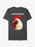 Rooster Fighter Keiji Portrait T-Shirt, CHARCOAL, hi-res