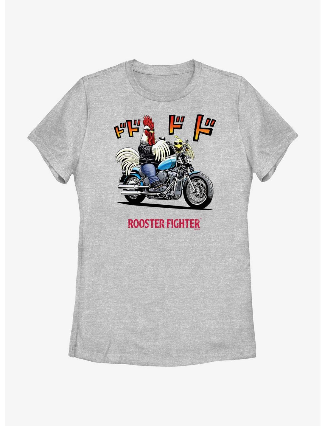 Rooster Fighter Rooster Motorcycle Womens T-Shirt, ATH HTR, hi-res