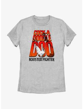 Rooster Fighter Cock-A-Doodle-Doo Logo Womens T-Shirt, , hi-res