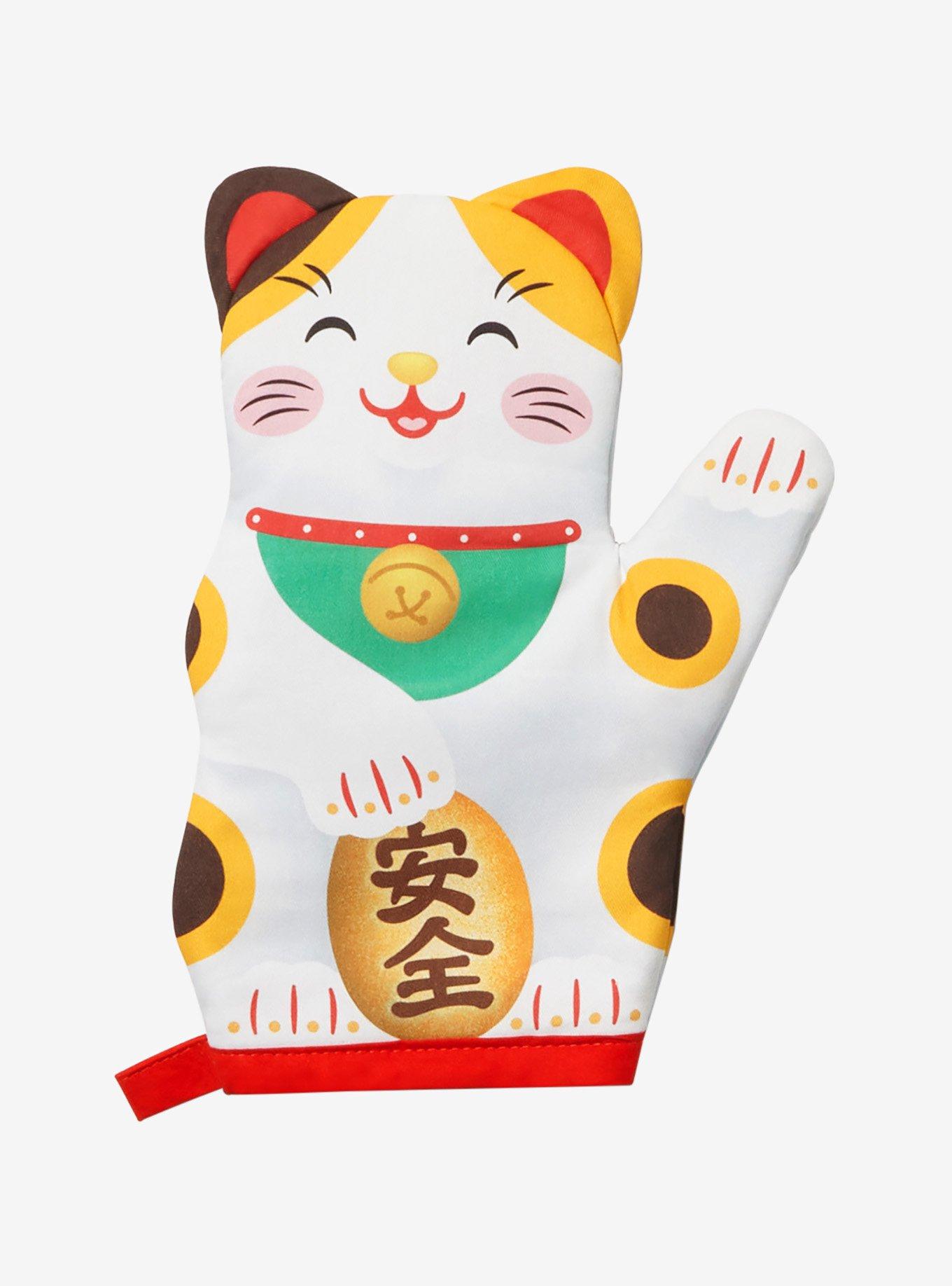 Lucky Cat Oven Mitt, , hi-res
