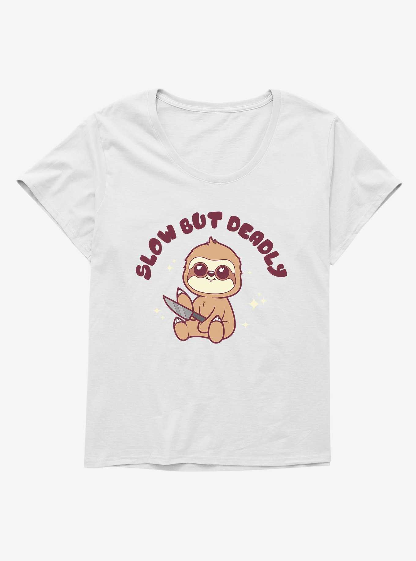 Sloth Slow But Deadly Girls T-Shirt Plus Size, , hi-res