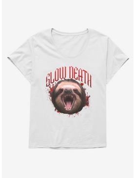 Sloth Slow Death Girls T-Shirt Plus Size, , hi-res