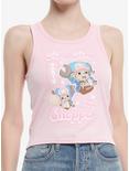 One Piece Chopper Pink Ribbed Girls Tank Top, MULTI, hi-res