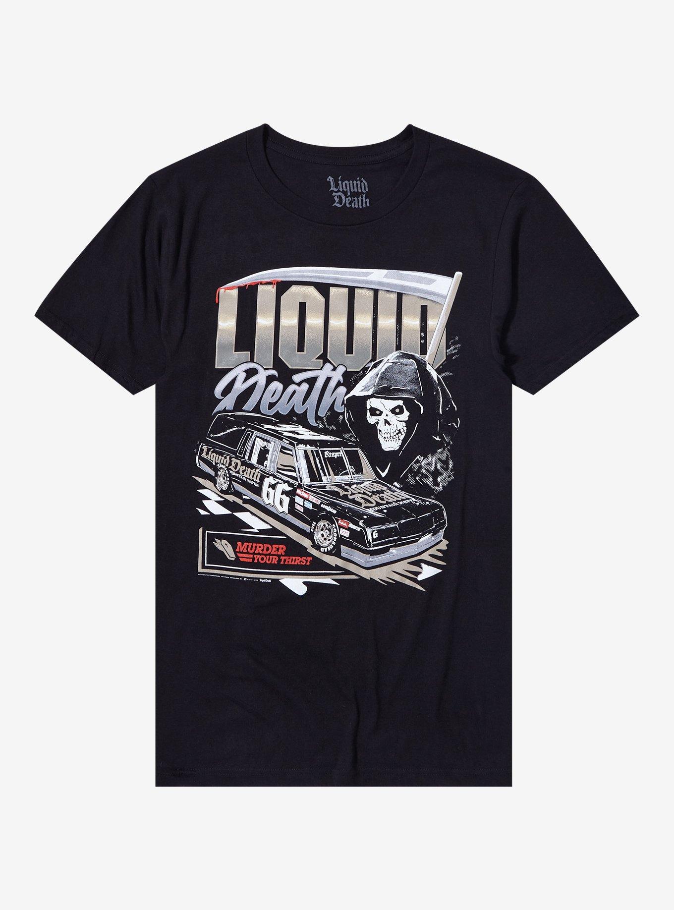 Liquid Death Road Kill T-Shirt, BLACK, hi-res