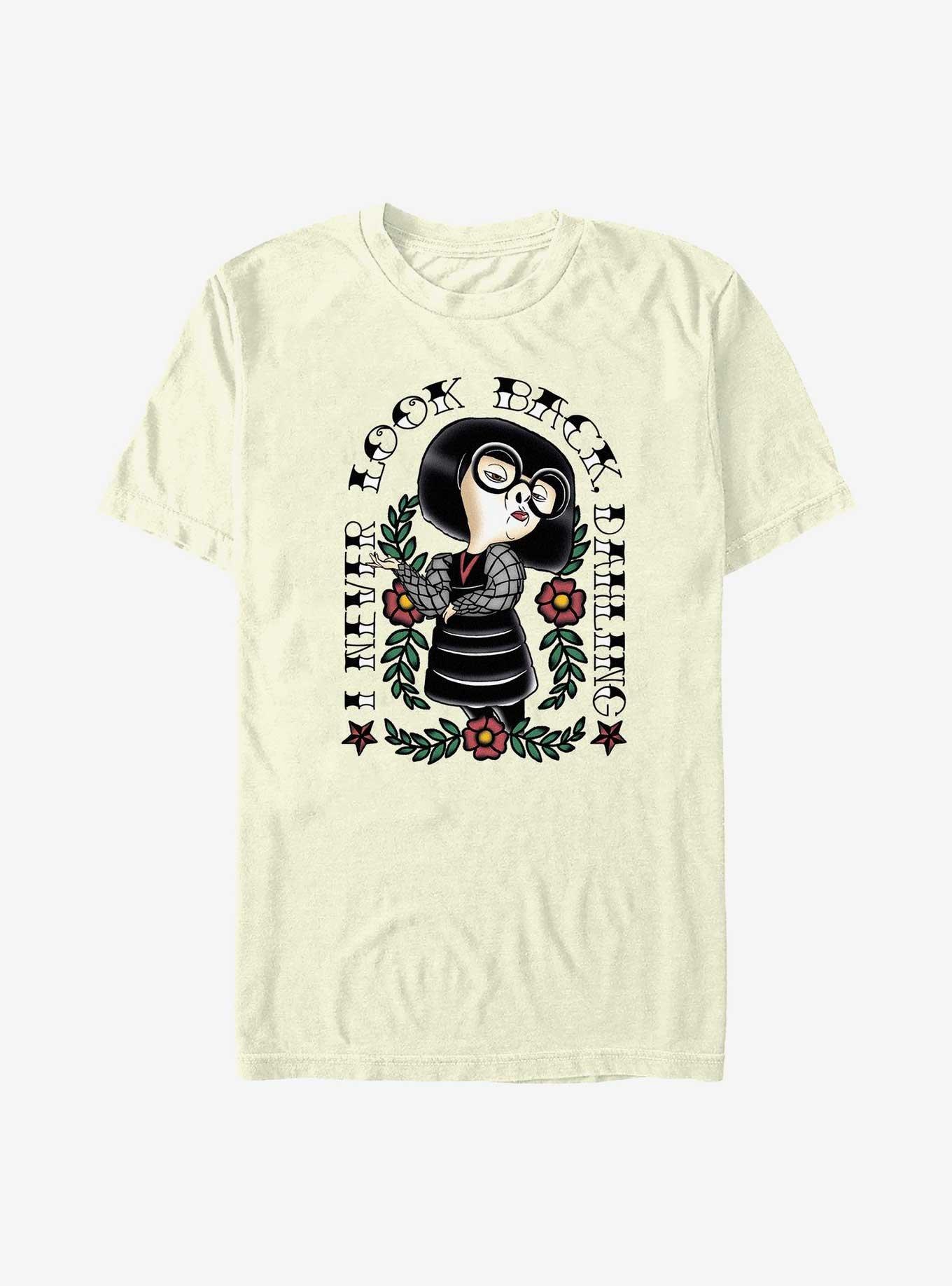 Disney Pixar The Incredibles Edna I Never Look Back Dahling T-Shirt, NATURAL, hi-res