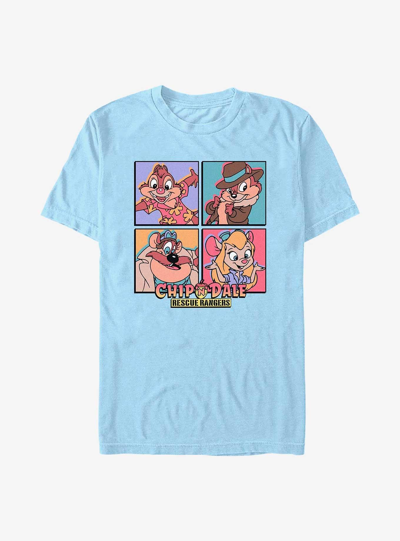 Disney Chip 'n' Dale Rescue Rangers Character Box T-Shirt, LT BLUE, hi-res