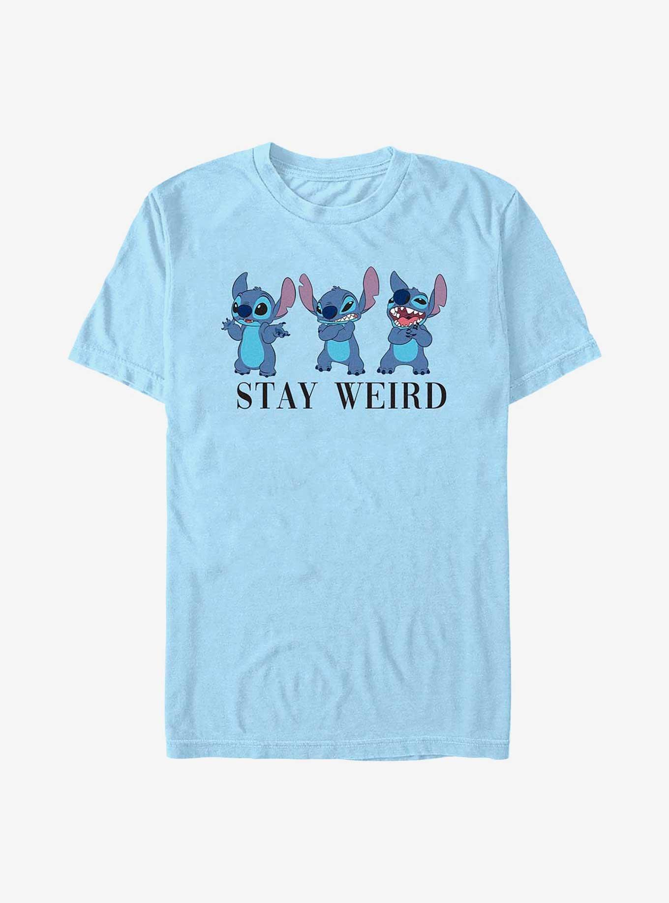 Disney Lilo & Stitch Stay Weird T-Shirt, LT BLUE, hi-res
