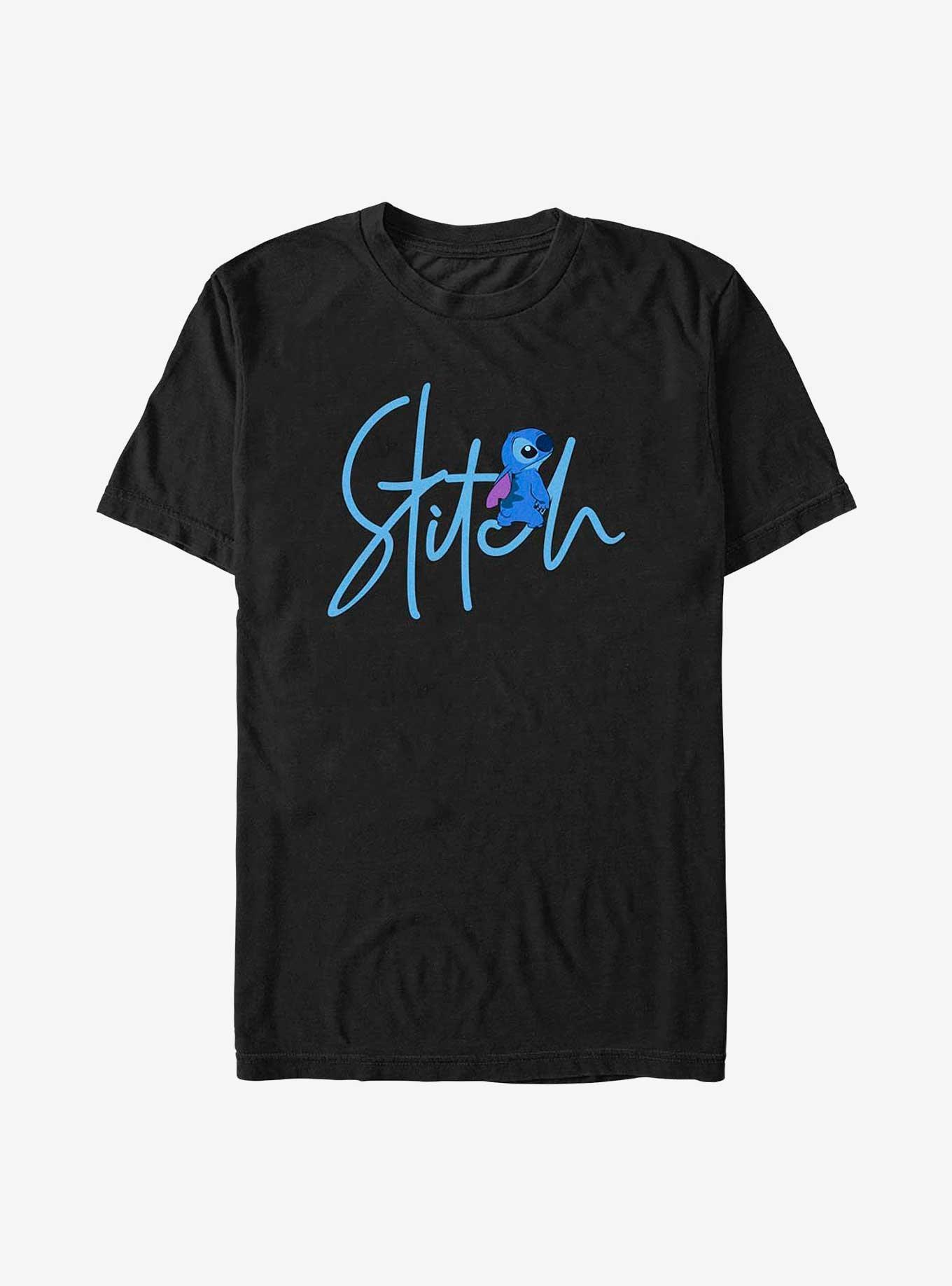 Disney Lilo & Stitch Signature Stitch T-Shirt, BLACK, hi-res