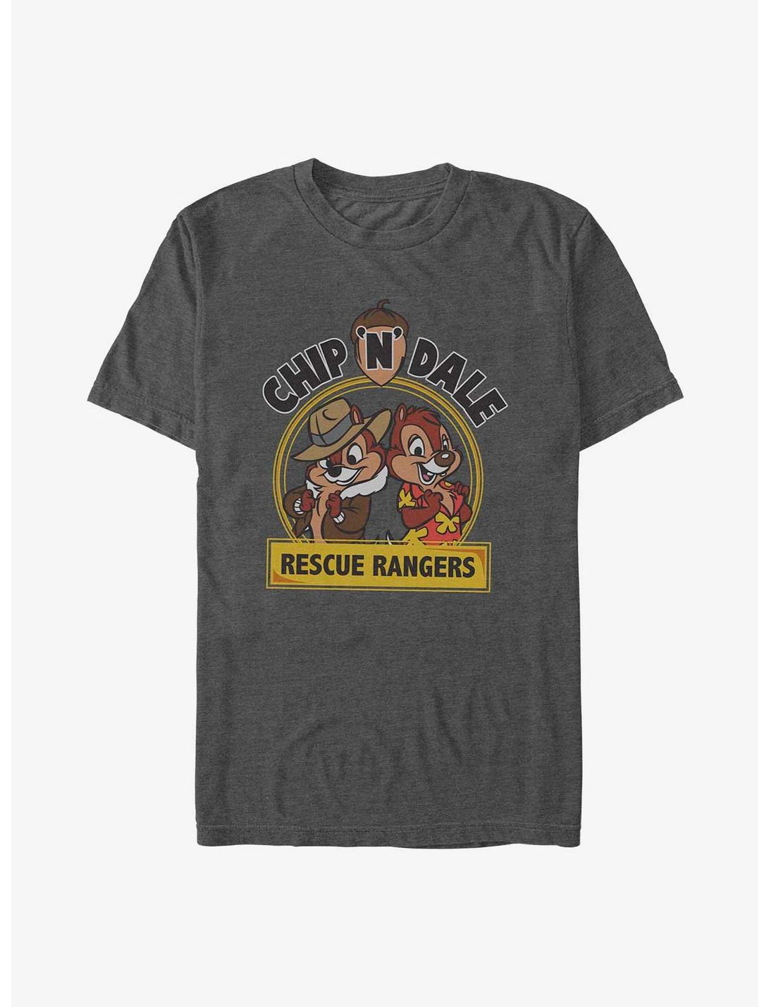 Disney Chip 'n' Dale Rescue Rangers Badge T-Shirt, CHAR HTR, hi-res