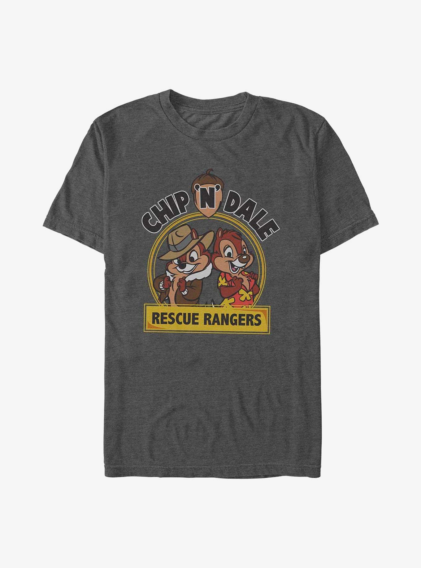 Disney Chip 'n' Dale Rescue Rangers Badge T-Shirt, CHAR HTR, hi-res