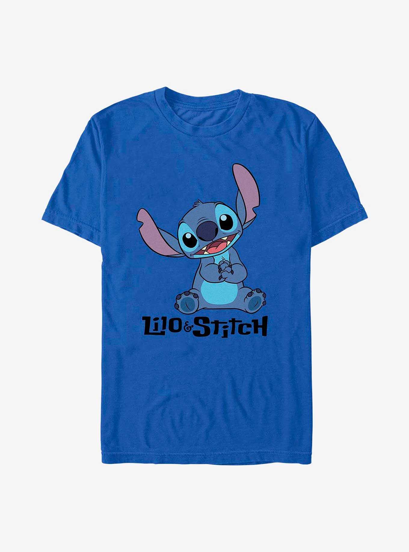 Disney Lilo & Stitch Sitting Stitch Logo T-Shirt, , hi-res