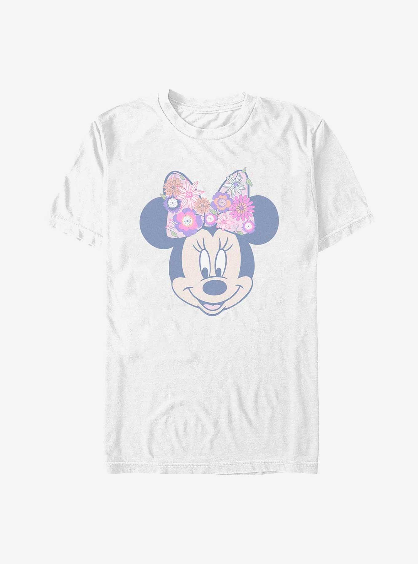 Disney Minnie Mouse Floral Bow T-Shirt, , hi-res