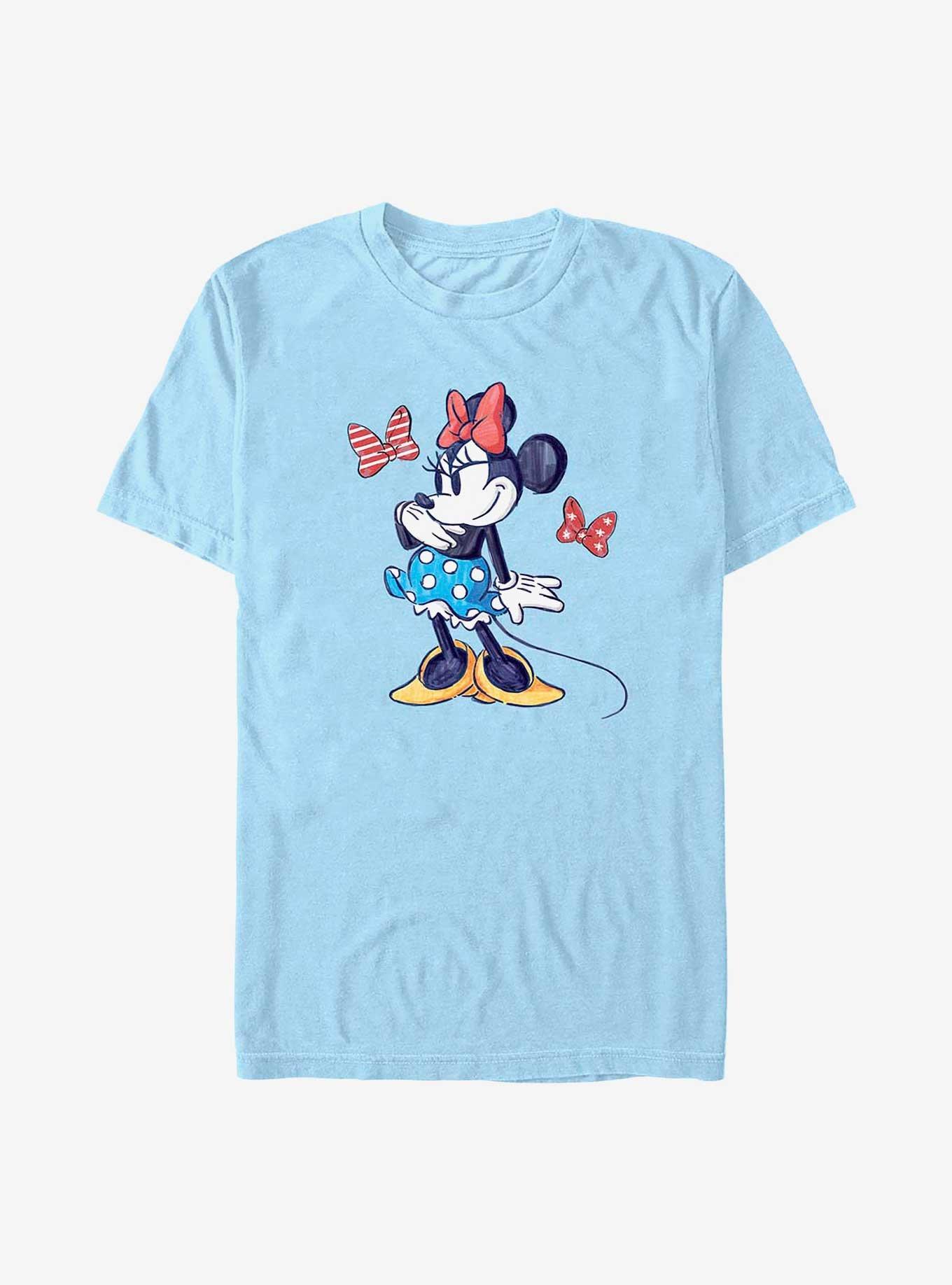 Disney Minnie Mouse Stars Strips and Bows T-Shirt, , hi-res