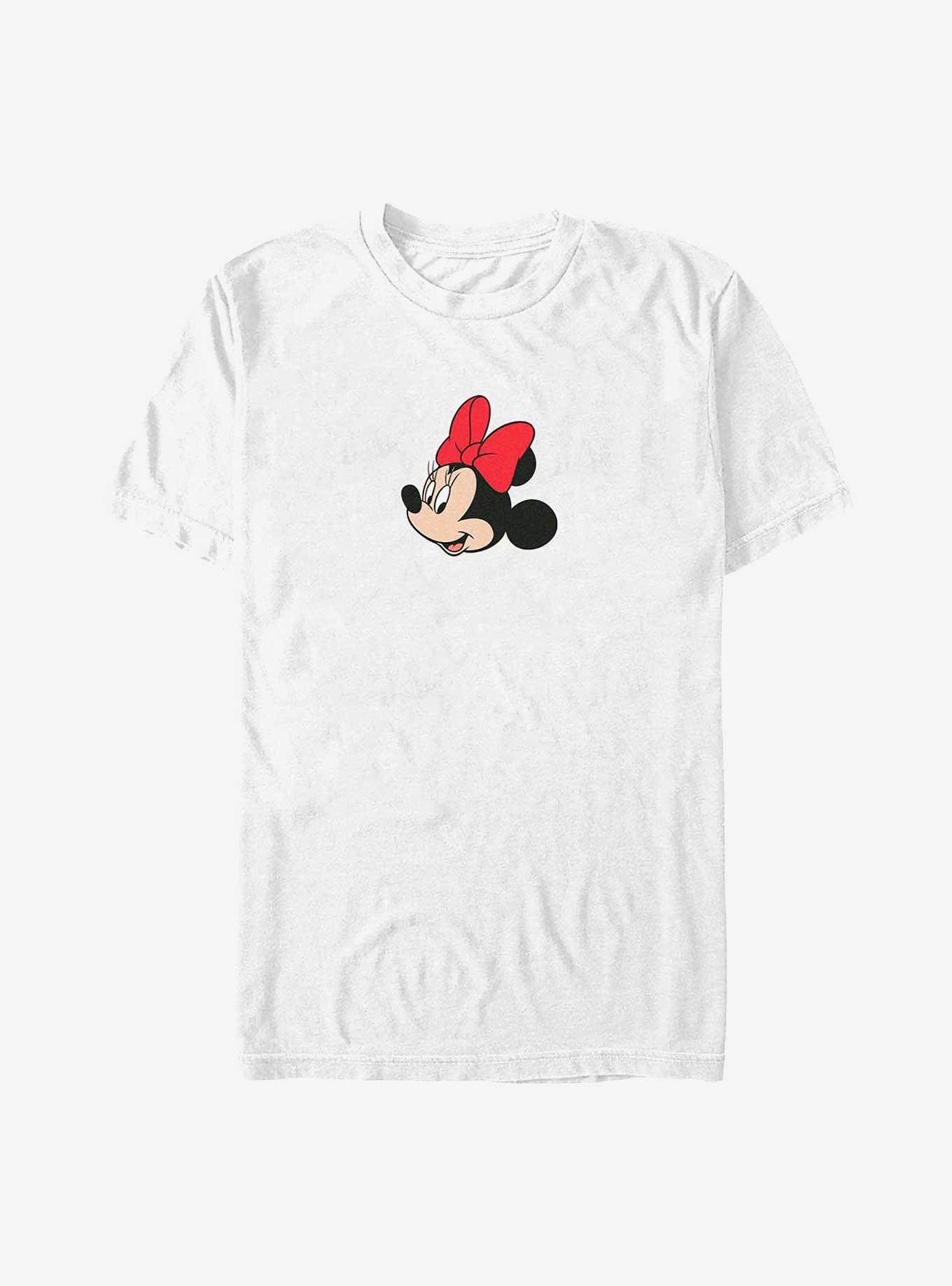 Disney Minnie Mouse Smiling Head T-Shirt, WHITE, hi-res