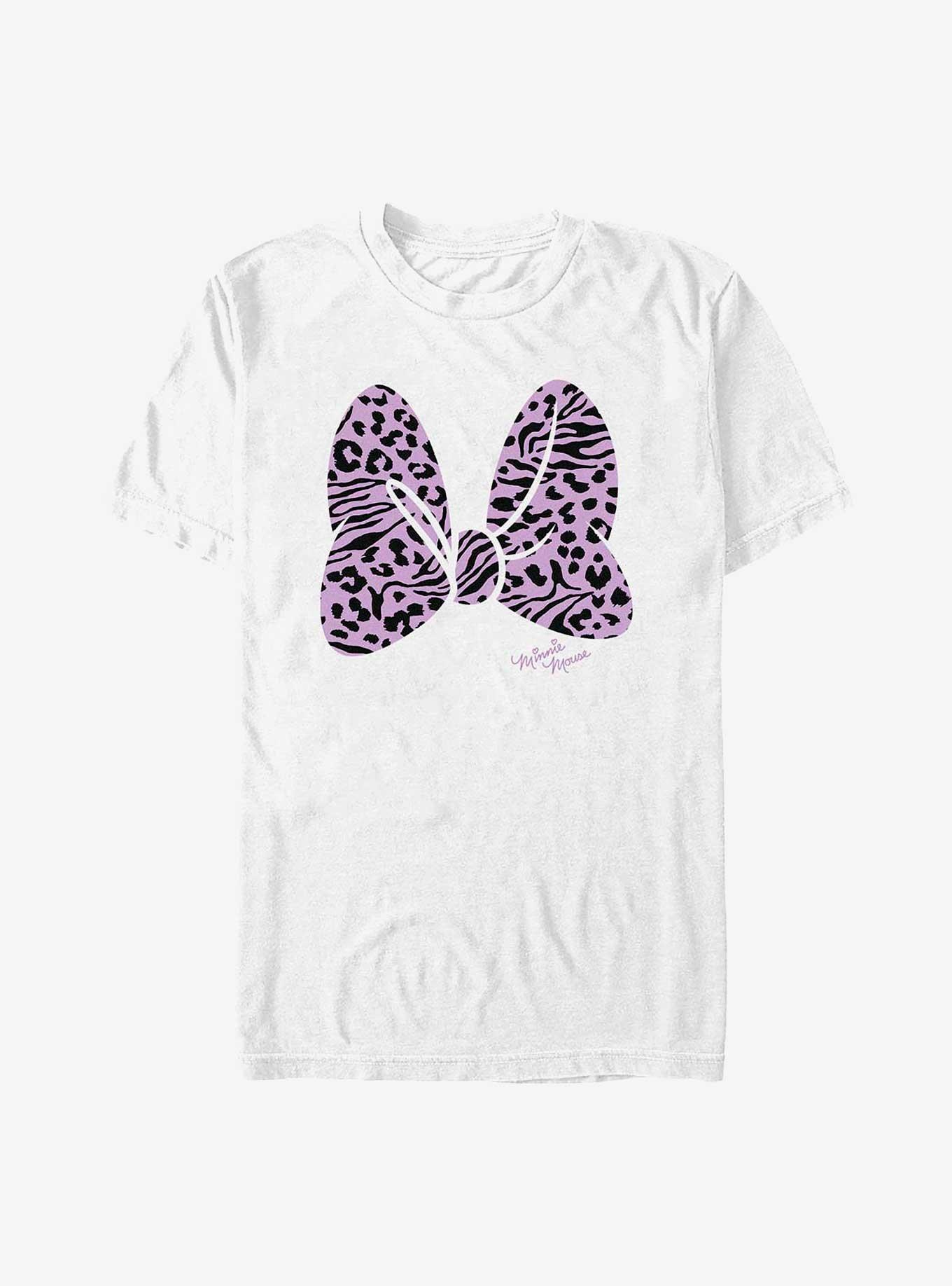 Disney Minnie Mouse Animal Print Bow T-Shirt
