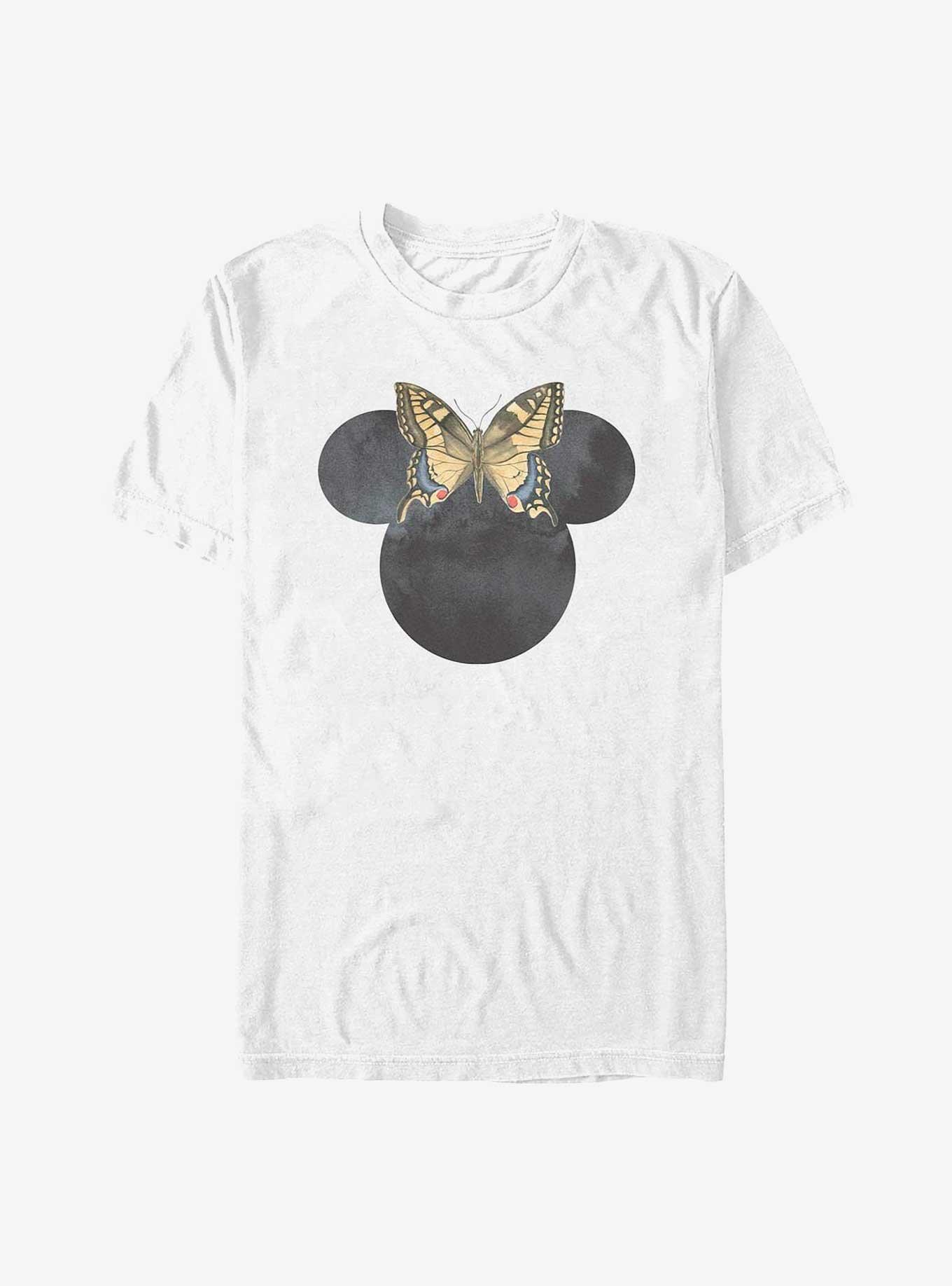 Disney Minnie Mouse Butterfly Bow T-Shirt, WHITE, hi-res