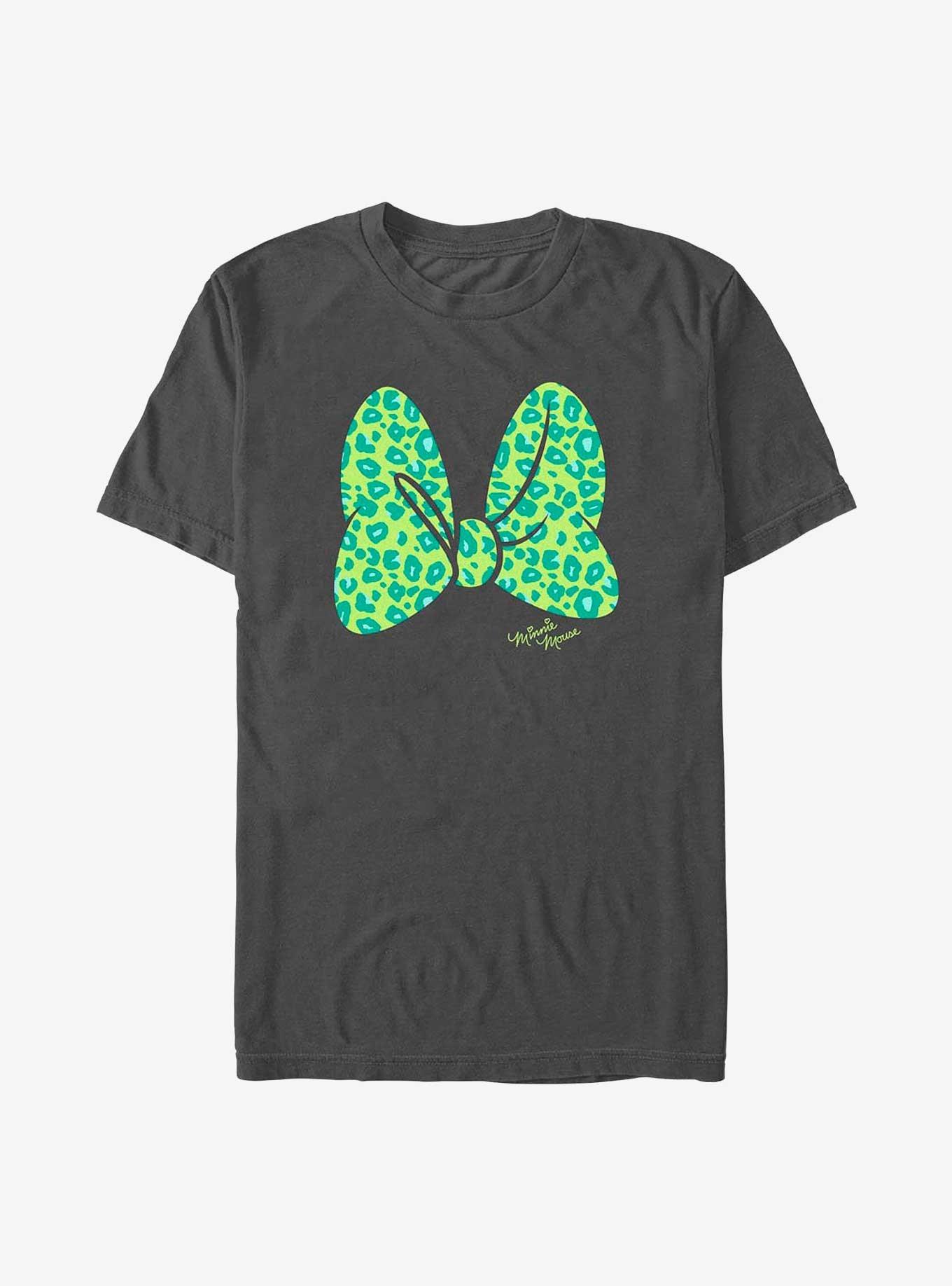Disney Minnie Mouse Leopard Print Bow T-Shirt, , hi-res