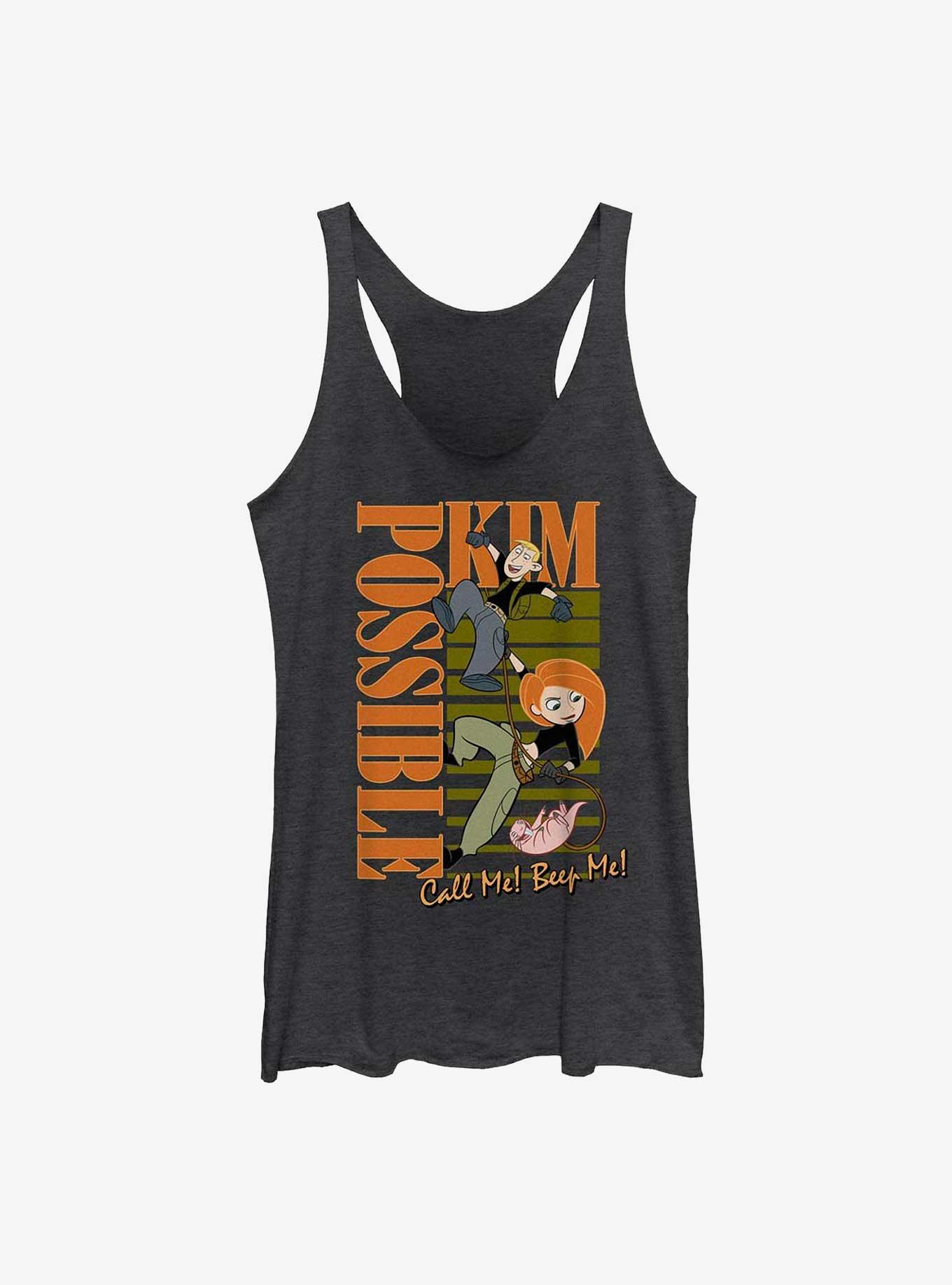 Disney Kim Possible Team Mission Possible Girls Tank, BLK HTR, hi-res