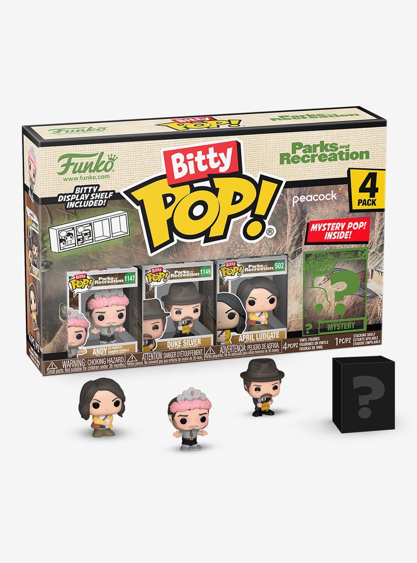 Funko Parks And Recreation Bitty Pop! Andy Dwyer & More Vinyl Figure Set, , hi-res