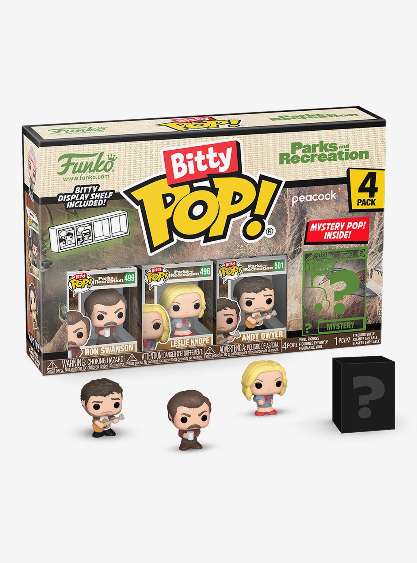 Funko Parks And Recreation Bitty Pop! Ron Swanson & More Vinyl Figure Set, , hi-res