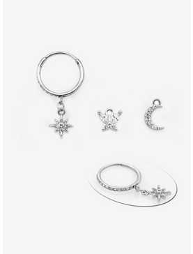 Steel Butterfly Celestial Interchangeable Charm Hinged Clicker, , hi-res