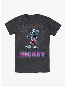 Disney100 Crystal Figurine Mickey Mouse Mineral Wash T-Shirt, , hi-res