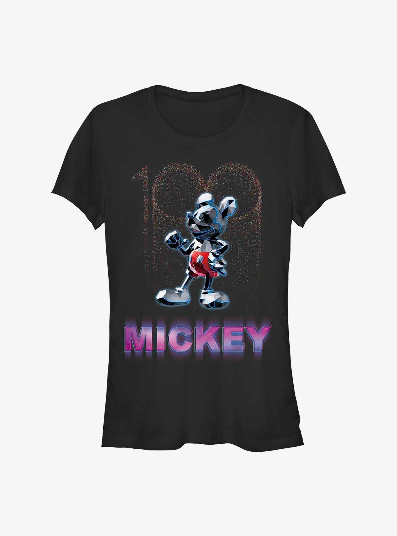 Disney100 Crystal Figurine Mickey Mouse Girls T-Shirt, BLACK, hi-res