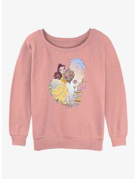 Disney100 Beauty and the Beast Belle Hundred Years Girls Slouchy Sweatshirt, , hi-res