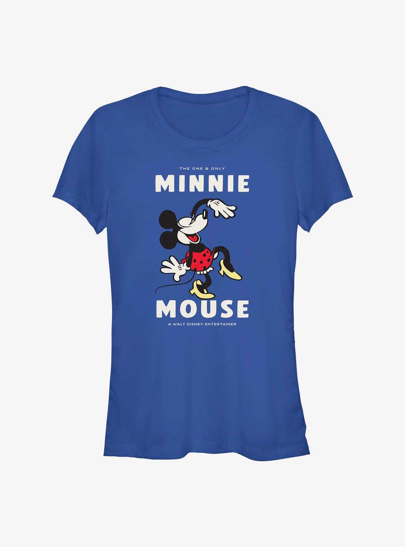 Disney100 Entertainer Minnie Mouse Girls T-Shirt, ROYAL, hi-res